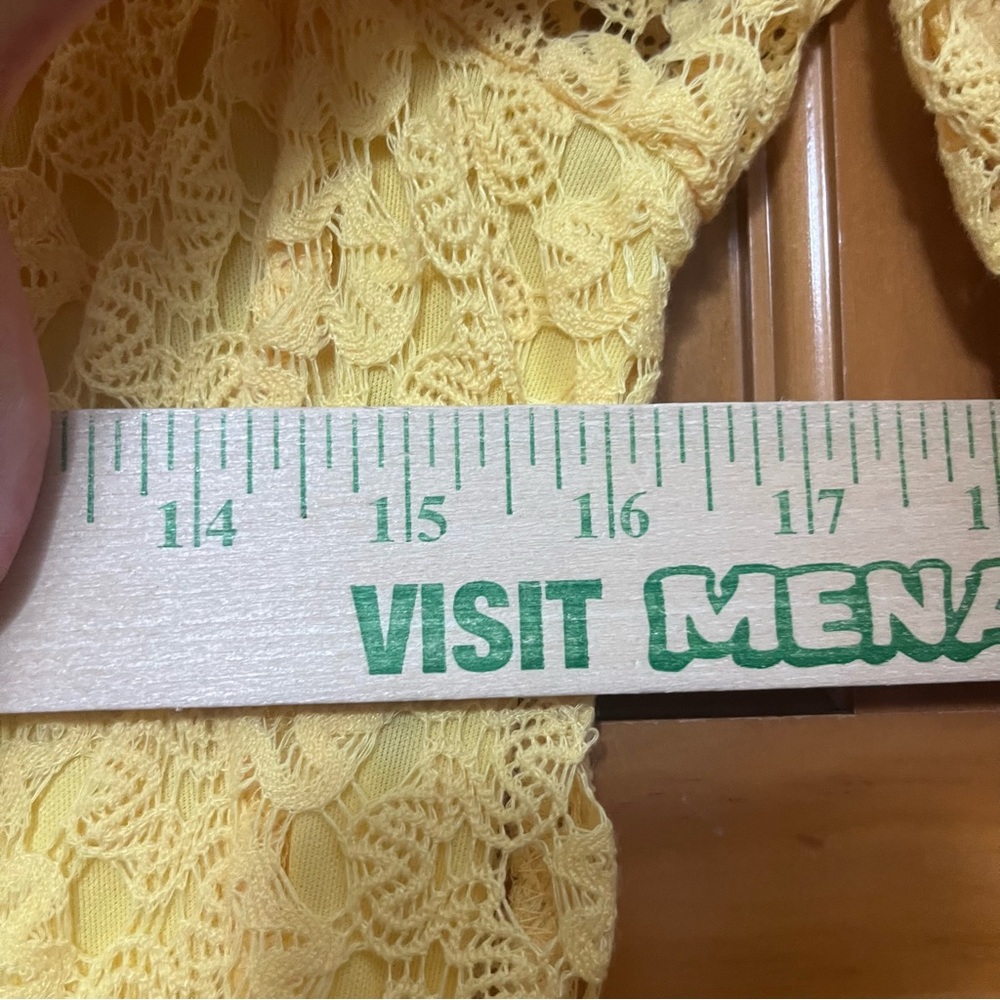 Rabbit Rabbit Rabbit Yellow Crochet Dress Size 6 NWT - Picture 12 of 12